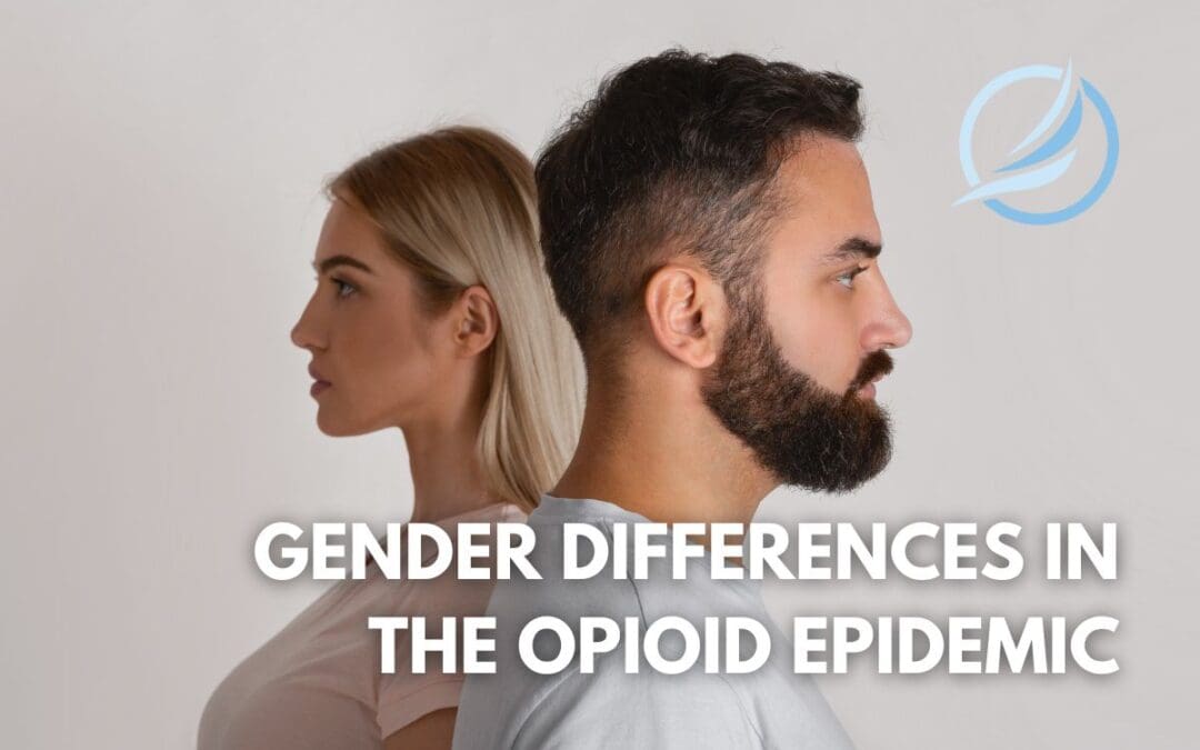 Two people (one man, one woman) depicting the gender differences with opioid addiction.
