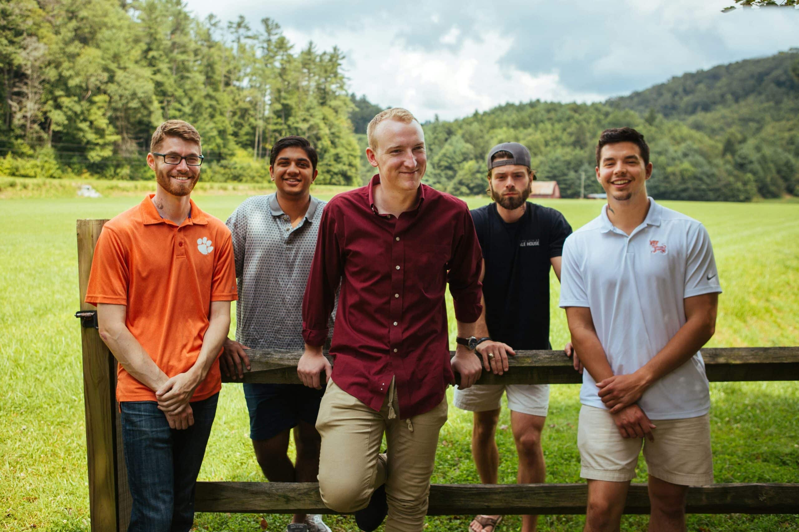 Men's rehab group on a field trip