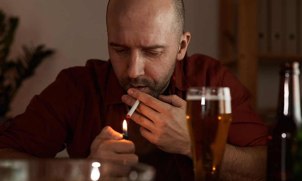 the brain adjusts to frequent exposure to the substance